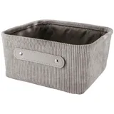 KLEINE WOLKE Aufbewahrungskorb Bedford 23 x 11 x 23 cm grau