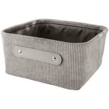 KLEINE WOLKE Aufbewahrungskorb Bedford 23 x 11 x 23 cm grau