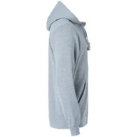 New Wave Rundhalspullover Basic Hoody Full Zip Grau 5XL