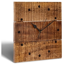 ELYFLAIR Wanduhr ELYFLAIR® Retro Wanduhr Holz Wohnzimmeruhr Uhr Vintage Deko