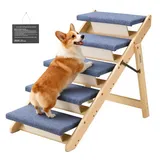 Vevor Hundetreppe 5-stufig 780x470x660 mm Blau