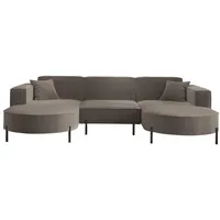 Fun Möbel Wohnlandschaft U-Form Sofa VALENCIA in Stoff Quelle