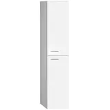 a&n&a aQualine Zoja Hochschrank 30 x 140 x 25 cm Weiß MDF