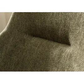 Massivmoebel24 Drehstuhl Tacoma Polyester grün