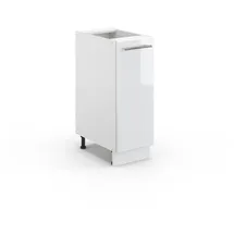 Vicco Apothekerschrank Fame-Line 30 x 51,6 x 82 cm Weiß Hochglanz