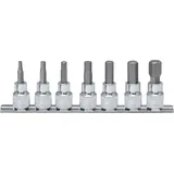 KS Tools 1/4" CHROMEplus Bit-Stecknuss-Satz Innensechskant, 7-tlg. 2,5-8 mm