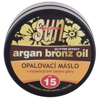 Vivaco Sun Argan Bronz Oil Glitter Effect SPF15 Sonnenbutter mit Arganöl und Glitzer 200 ml