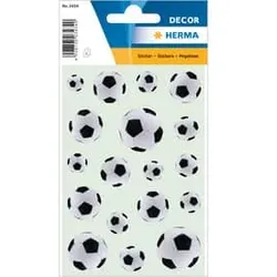 HERMA Schmucketikett Fußbälle 54 Stück 3434 Decor Papiersticker