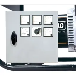 Spannungs-, 3x Stromstärke- und Frequenzmessgerät mit Umschalter 3x400 Volt