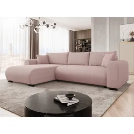 Mirjan24 Eckcouch Cord 2-Sitzer Beige