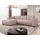 Mirjan24 Eckcouch Cord 2-Sitzer Beige