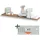 holz4home Wandregal 120 x 0 x 0 cm Natur