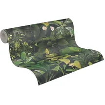 A.S. Création Pintwalls II Vliestapete Dchungel (Grün-Schwarz, Floral, 10,05 x 0,53 m)