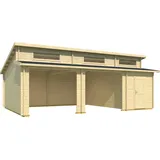 Lasita Maja Hawaii ohne Tor 5,20 x 7,80 m natur