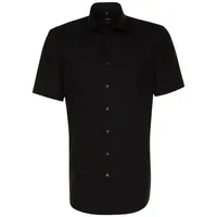 Seidensticker Herren Hemd Kurzarm 001001/003001 black 38