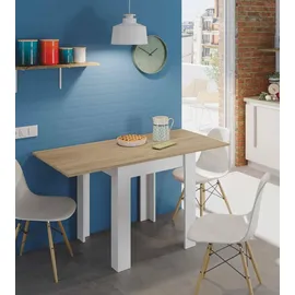 Dmora Newark 67 x 79 x 67 cm weiß/eiche