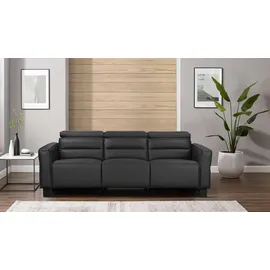 OTTO home Couch Kunstleder 3-Sitzer Schwarz