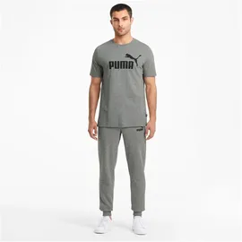 Puma Essential Logo T-Shirt Herren 03 medium gray heather M