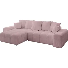 altdecor Ecksofa Cord 2-Sitzer Rosa