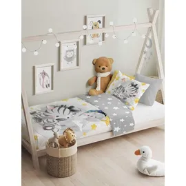 OEM Babybettwäscheset 100x135 Zebra Kuscheltiere