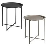 Onshop24.eu Outdoor Beistelltisch Lykke klappbar - 48 cm H: 52 cm - Scandi Gartentisch Dekotisch Metall
