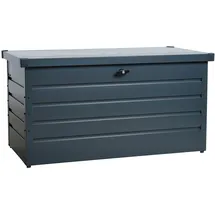 Estexo Metall Auflagenbox Kissenbox Gartentruhe Gartenbox Aufbewahrungsbox Anthrazit