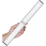 MOSTON Schrankleuchten mit Bewegungsmelder 78 LED USB Wiederaufladbar Magnetisch Bewegungsmelder Nachtlicht LED, Auto/ON/OFF Geeignet für Schrank Kinderzimmer Flur Schlafzimmer Küche Treppe