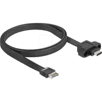 DeLock USB 10Gbps Flachbandkabel Typ-E Key A 20 Pin ST> USB-C BU Einbau 0 Digital/Daten 0,75 m 20-polig
