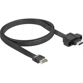 DeLock USB 10Gbps Flachbandkabel Typ-E Key A 20 Pin ST> USB-C BU Einbau 0 Digital/Daten 0,75 m 20-polig