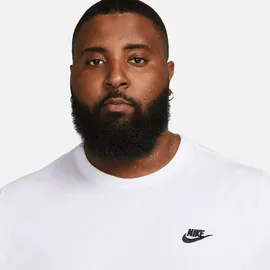 Nike Sportswear Club Kurzarm-T-Shirt White / Black 2XL Regular