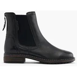 Leder Chelsea Boots - Damen - schwarz