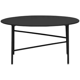 VCM Penny Gartentisch Ø 70 x 35 cm Schwarz
