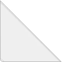 Veloflex Dreieckstasche, selbstklebend, 22 x 22