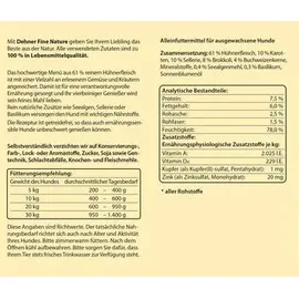 Dehner Hundefutter Nassfutter Huhn mit Gemüse 6 x 200 g