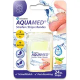 miradent AQUAMED® Streifen gegen Mundtrockenheit | 24 Stück | frischer Pefferminz-Zitronengeschmack | mit Xylit gesüßt | Plaquehemmend & kariespräventiv | enthält Hyaluron | ohne Zucker & ohne Alkohol