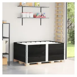 vidaXL Paletten-Aufsatzrahmen 150 x 100 x 30 cm Schwarz