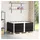 vidaXL Paletten-Aufsatzrahmen 150 x 100 x 30 cm Schwarz
