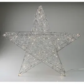 AM Design LED Stern Kunststoff Ø 55 cm x 8 cm 1 Stk. silberfarben