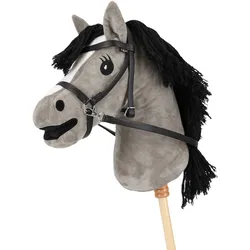 QHP gebisslose Trense Hobby Horse - schwarz - schwarz