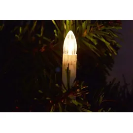 Nipach GmbH 30er LED Lichterkette Weihnachtsbaumbeleuchtung für Innen Christbaumkerzen XMAS