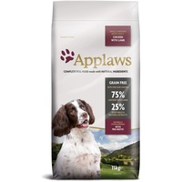 Applaws Complete Dry Dog Food Adult Grain Free Huhn mit Lamm (1 x 15kg Beutel)