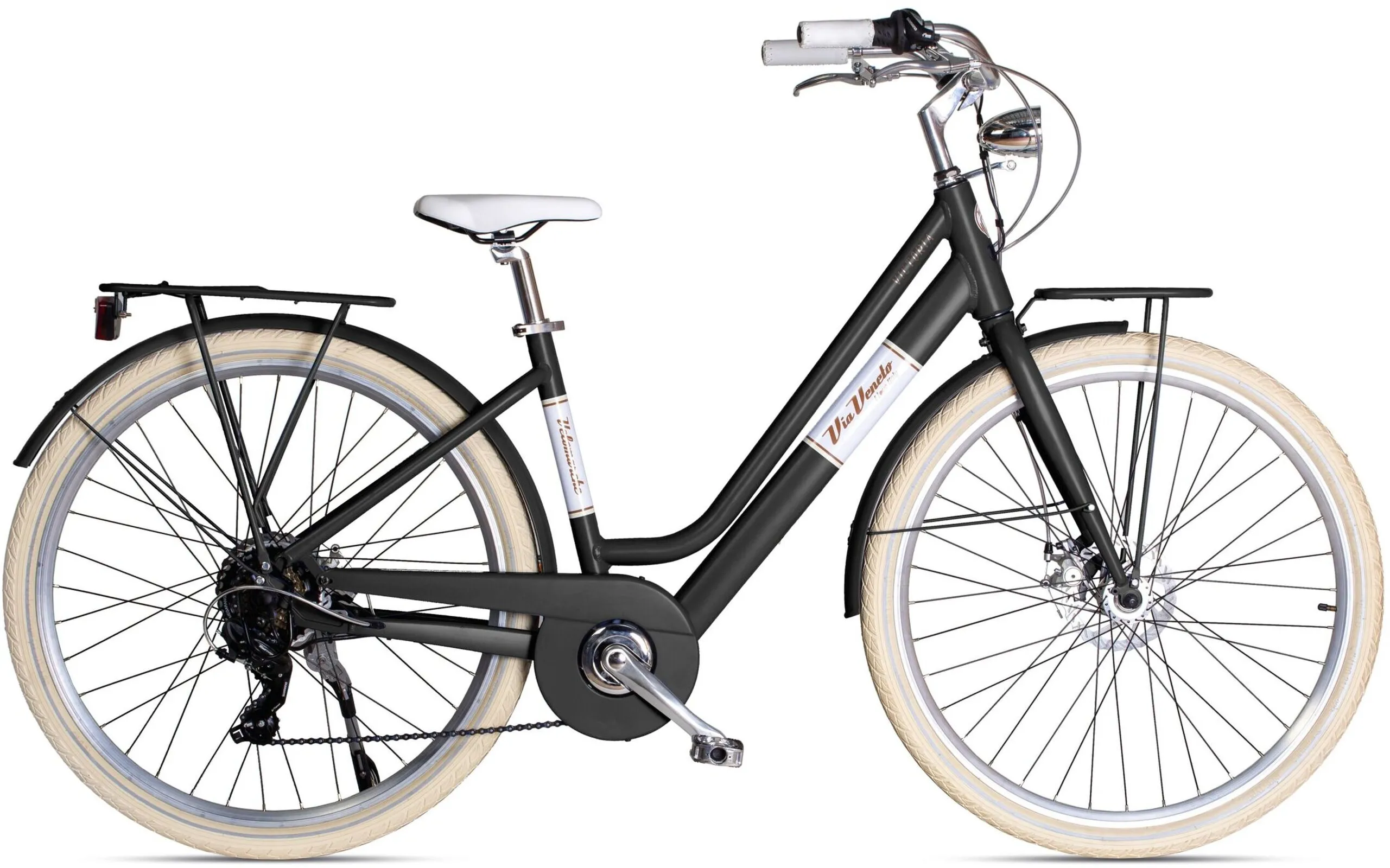 VENICE - I love Italy E-Bike »Elektro-Citybike VICTORIA LADY 28 Zoll ¿ NERO PDC«, Shimano VENICE - I love Italy schwarz 46 cm cm