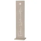 Boltze Dekoaufsteller WALDAN, in Hellgrau - (H)77 cm