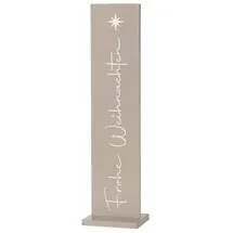 Boltze Dekoaufsteller WALDAN, in Hellgrau - (H)77 cm