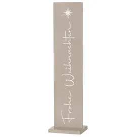 Boltze Dekoaufsteller WALDAN, in Hellgrau - (H)77 cm