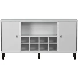 VCM Evolution Sideboard 136 x 70 x 36 cm Weiß/Dunkelbraun