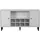VCM Evolution Sideboard 136 x 70 x 36 cm Weiß/Dunkelbraun