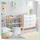 Relaxdays Sitzhocker Kinder 2er Set weiß