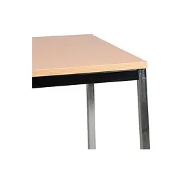 Gürkan Mehrzwecktisch buche rechteckig, Vierkantrohr schwarz, 160,0 x 80,0 x 75,0 cm