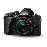 Olympus OM-D E-M10 Mark III Kit, Micro Four Thirds Systemkamera (16 Megapixel, Bildstabilisator, elektronischer Sucher, 4K-Video) + M.Zuiko 14-42mm EZ Zoomobjektiv, schwarz